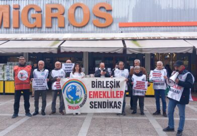 Şirinyer’de Migros işçilerine destek eylemi