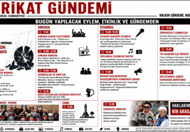 BUGÜN (13 HAZİRAN)YAPILACAK EYLEM, ETKİNLİK VE GÜNDEMDEN