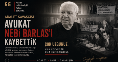 Avukat Nebi Barlas’ı kaybettik.
