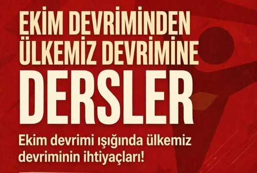 DKDER’DEN SUNUM/SÖYLEŞİ: EKİM DEBRİMİ VE ÜLKEMİZ DEVRİMİNİN İHTİYAÇLARI